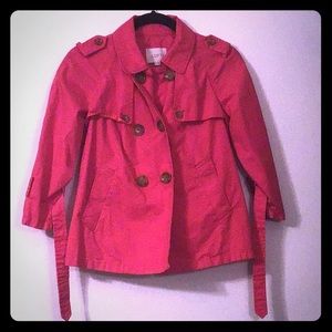 LOFT Ann Taylor Pink Utility Blazer